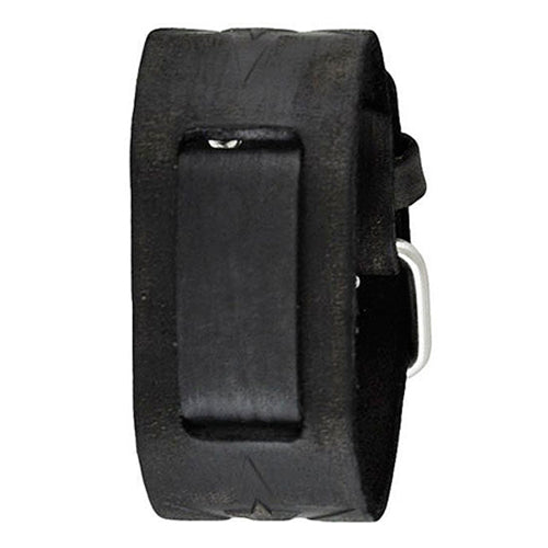 Faded Black Vintage Embossed Punk Rock Star Leather Cuff Watch Band 21mm FST