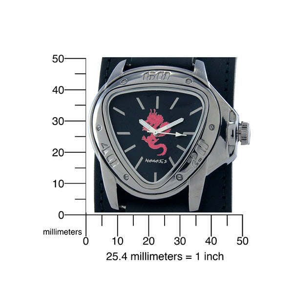 Black Leather Cuff size