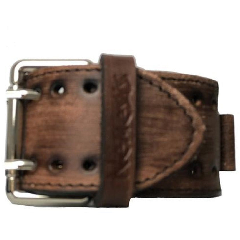 Skull Head Watch with Faded Leather Cuff Band BVSTH395S