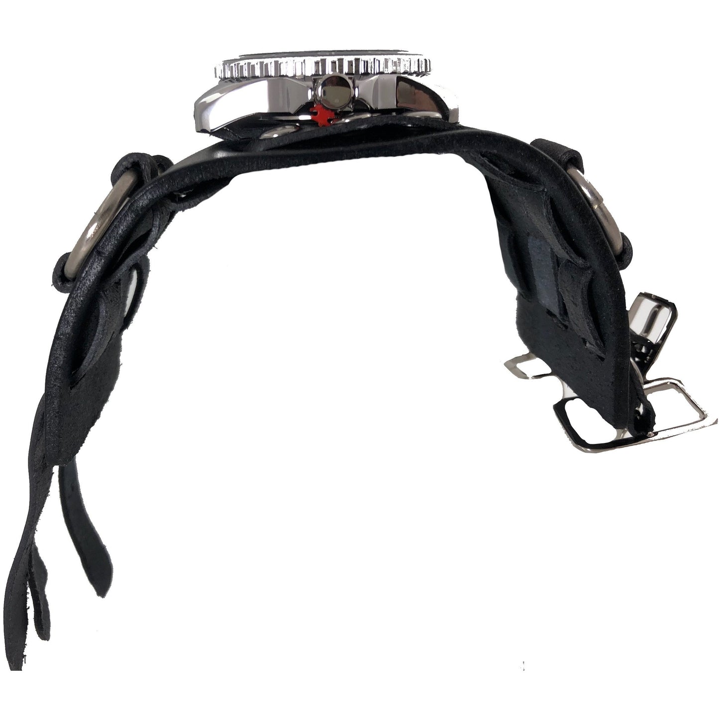 FWB257K Nemesis night super glow index 3 strips vintage leather cuff men’s watch