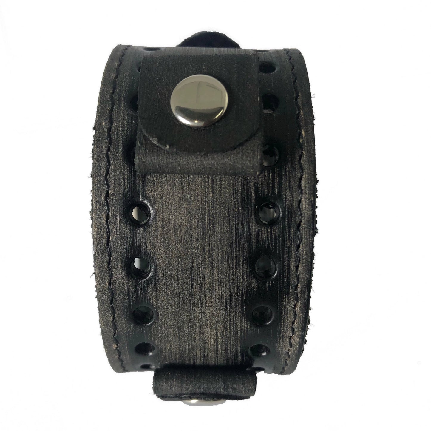 Stitched Perforated Leather Cuff
