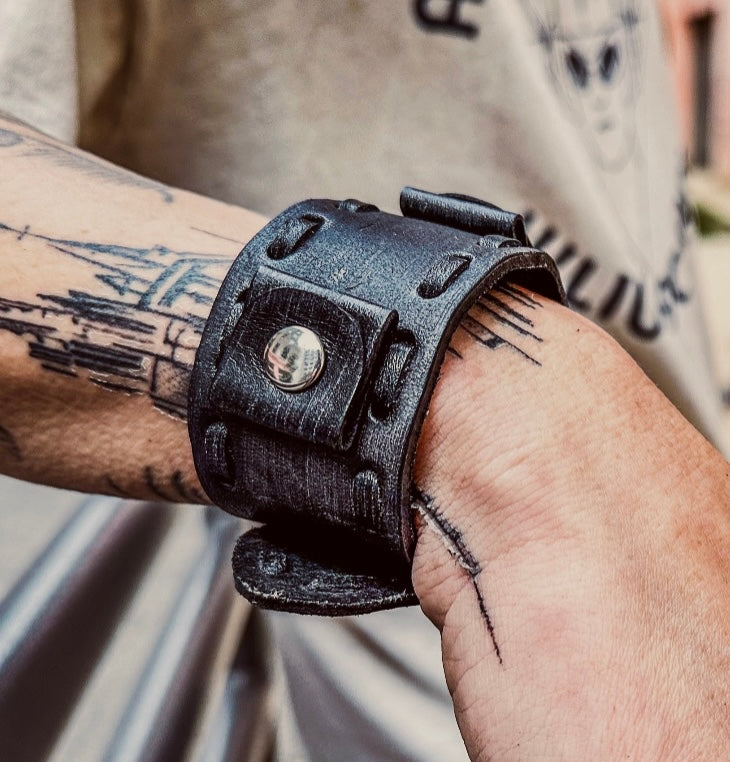 Buy Leather Cuff Band Watches Online | Nemesis Watch