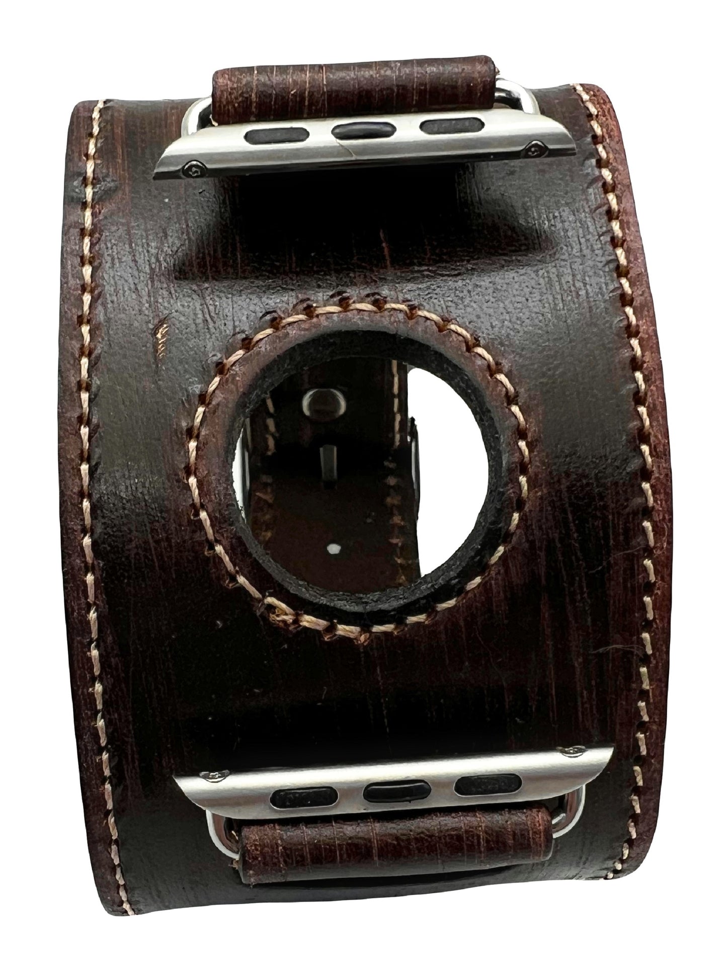 Nemesis VBA smartVintage brown leather cuff band