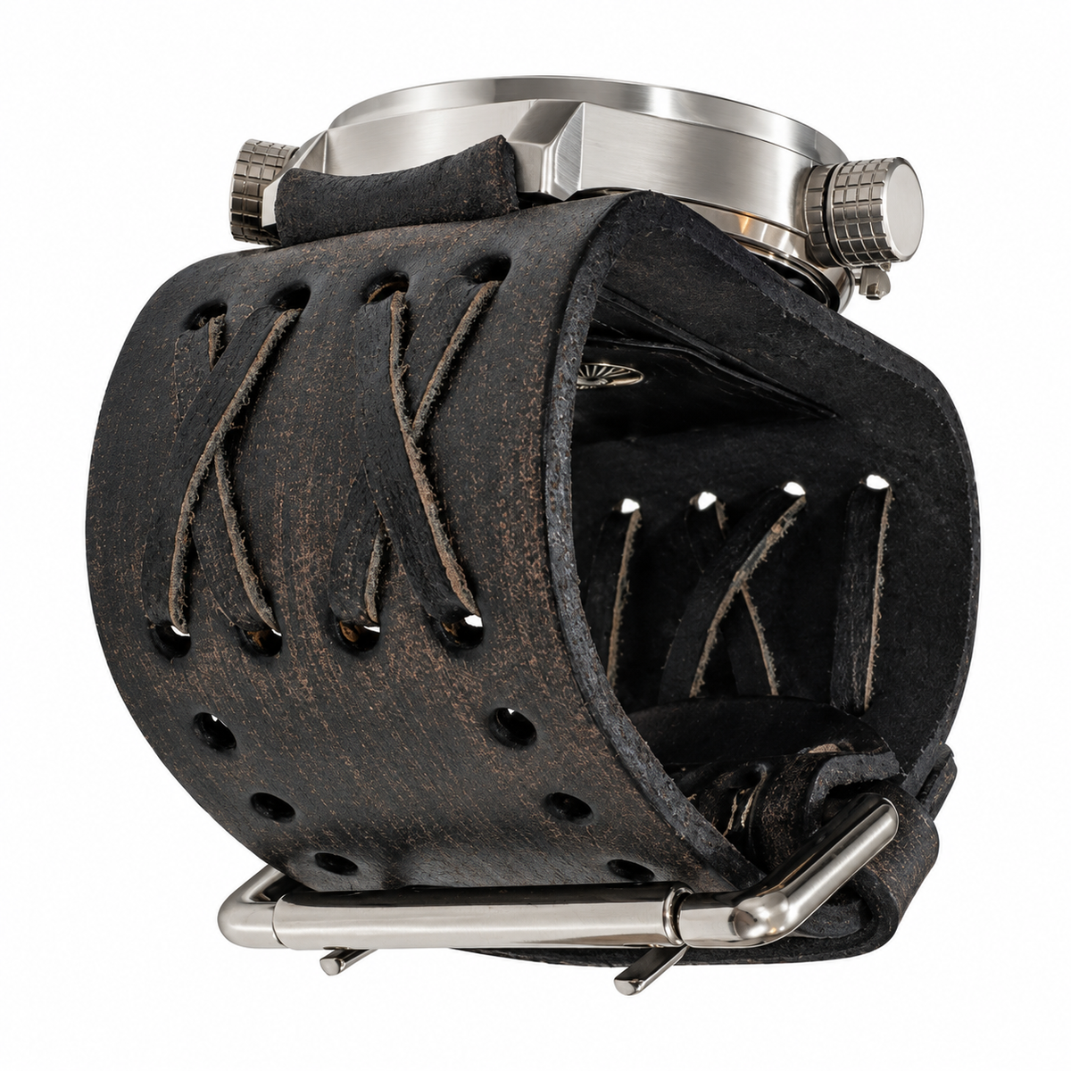 Chronograph LE Black Watch with Black Leather Cuff VDX080K