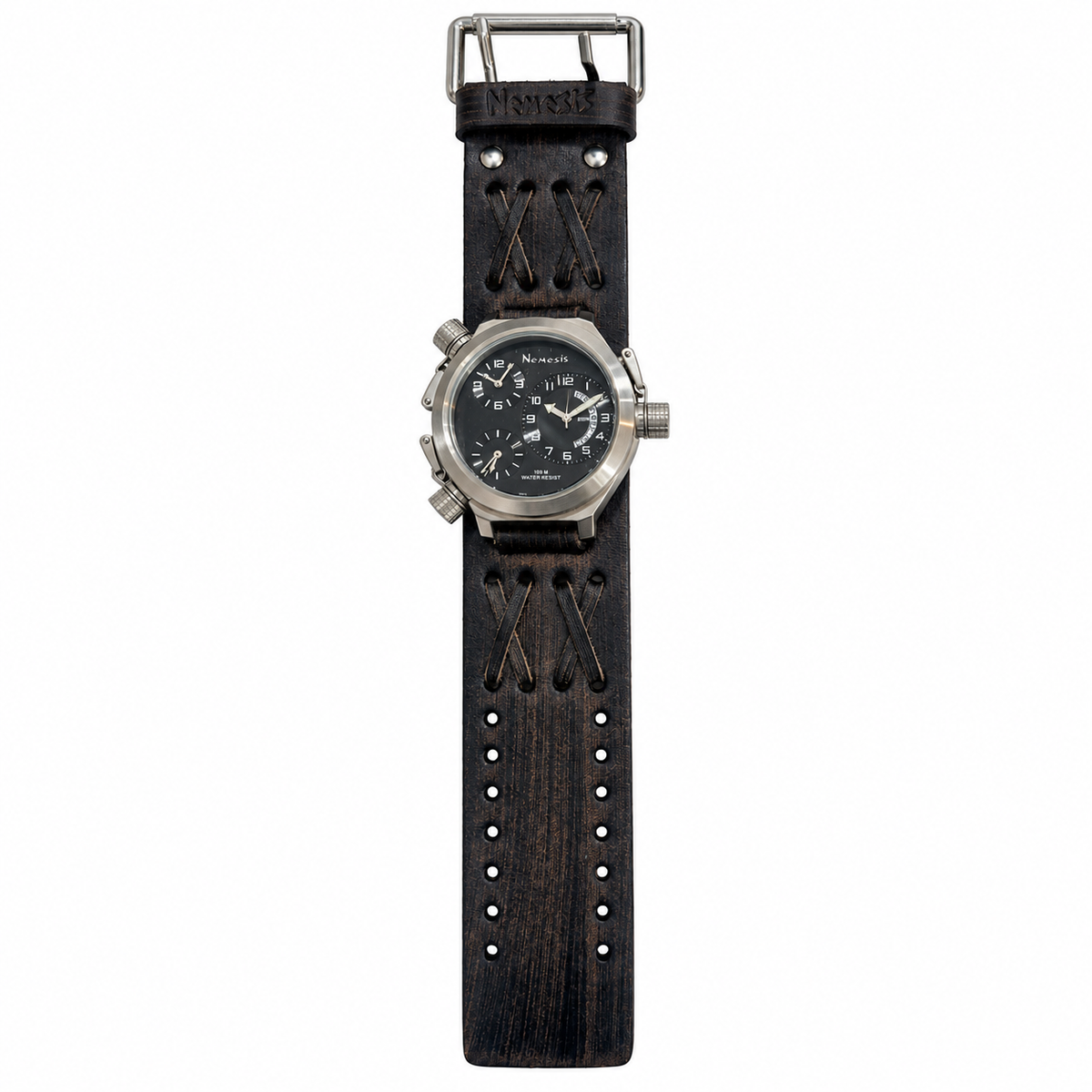 Chronograph LE Black Watch with Black Leather Cuff VDX080K