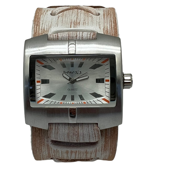 Nemesis 2pak Distressed Leather Cuff Watch Set (1 worn,, 1 new) Y2K Buy Leather Cuff Band Watches Online | Nemesis Watch main image 3