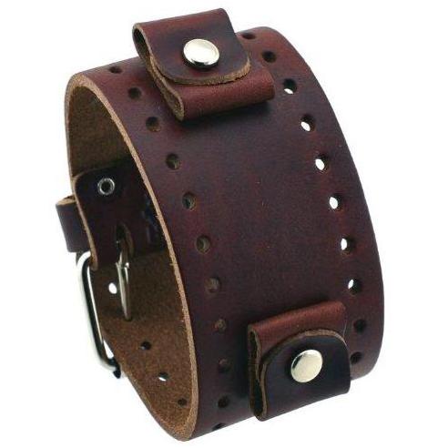 XL Basic Brown Leather Cuff Band – Nemesis