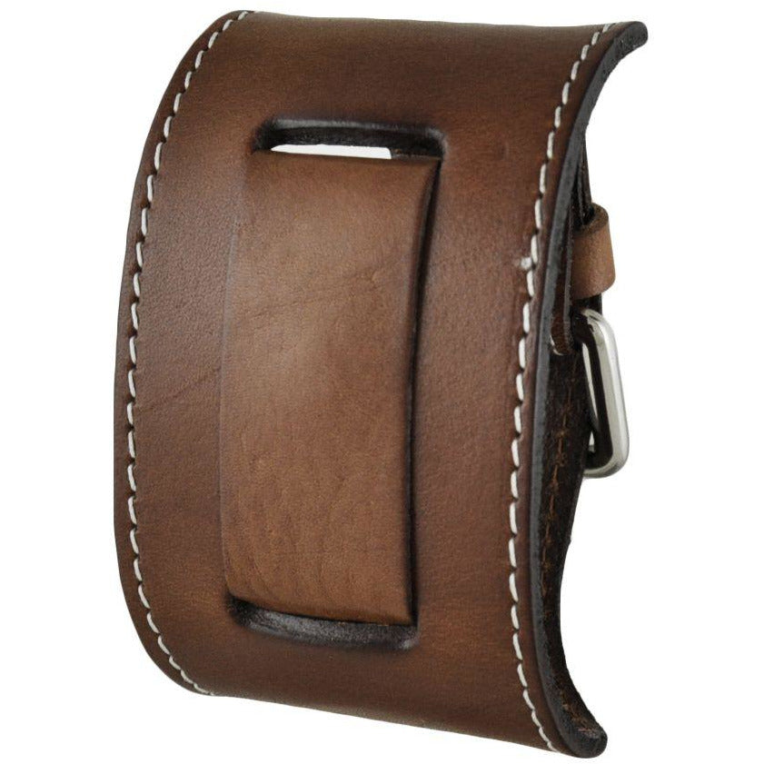 Brown Leather Cuff
