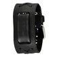 Faded Black X Leather Cuff Watch Band 20mm KFXB