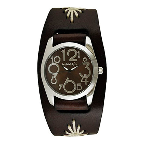 Brown Leather Watch womens