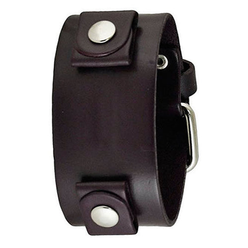 Basic Junior Size Purple Leather Cuff Watch Band 21mm PUGB