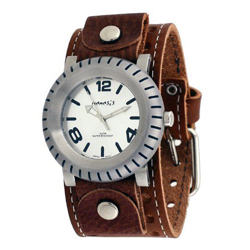 Brown Wheelmen Leather Band Watch BSTH079S