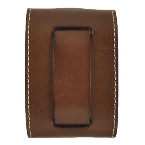 White Stitched Brown Leather 