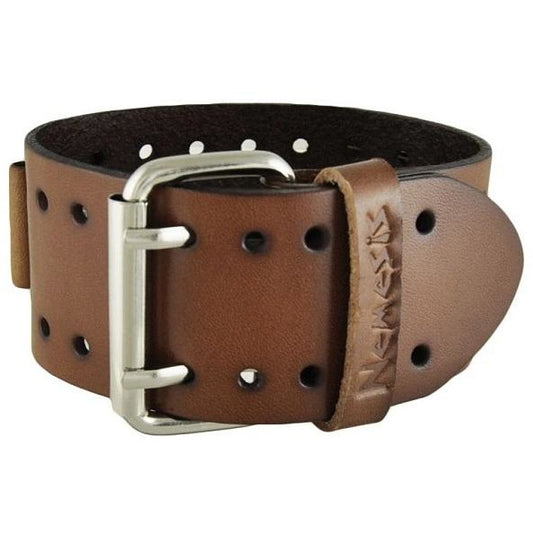 Sully Black/Orange Watch with Perforated Khaki Leather Cuff