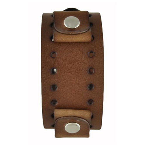 Brown Basic Leather Watch Cuff Band BBN