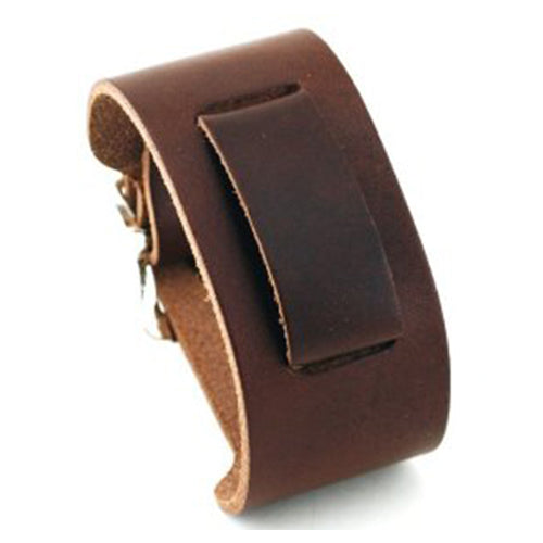 Brown Thin Ladies Leather Cuff Band BTHL