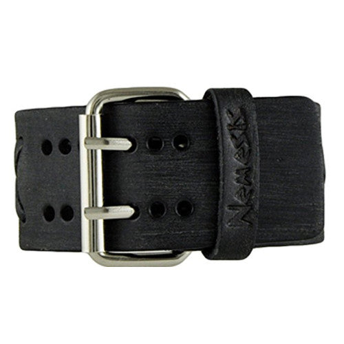 Nemesis Black Comely Watch with Faded Black X Leather Cuff Band, KFXB110K-back